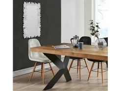 OZAIA Spiegel-Spiegel Lola 120 X 2 X 57 Cm - Roestvrij Staal En Mdf - Zilverkleurig