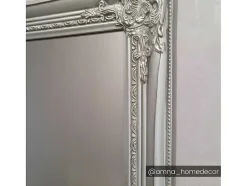 OZAIA Spiegel-Spiegel Met Lijst Elvire - Eucalyptushout - 60 X 140 Cm - Kleur: Zilver
