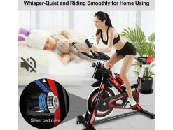 Vente-unique Fitness-Spin Bike Stationaire Indoor Cycling Bike Met Riemaandrijving 10Kg Vliegwiel