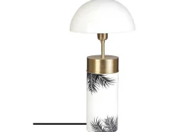 OZAIA Lamp-Staande Lamp Champignon Art-Decostijl Agaric - Ijzer - H54Cm - Wit, Goudkleurig En Zwart