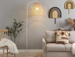 OZAIA Staande Lamp-Staande Lamp Etnische Stijl Van Ijzer En Rotan - H 177 Cm - Parnaiba