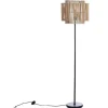 OZAIA Staande Lamp-Staande Lamp Etnische Stijl Van Bamboe En Zwart Metaal - D 40 Cm X H 157,5 Cm - Parana