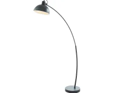 OZAIA Staande Lamp-Staande Lamp Met Boog Met Vintage-Stijl Delphe - Ijzer - 62 X 25 X 177 Cm - Zwart
