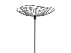 OZAIA Aanbiedingen: Woonaccessoires-Staande Lamp Met Rechte Kabelbuis - Metaal - H 160 Cm - Zwart - Mania