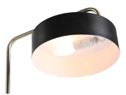 OZAIA Staande Lamp-Staande Lamp Met Vintage-Stijl Van Metaal - H154 Cm - Zwart En Goudkleurig - Otilie