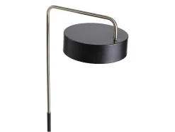 OZAIA Staande Lamp-Staande Lamp Met Vintage-Stijl Van Metaal - H154 Cm - Zwart En Goudkleurig - Otilie