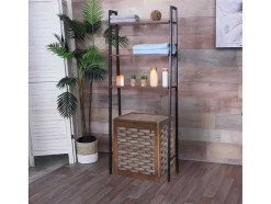Vente-unique Toiletmeubel-Staande Plank Mcw-K82, Bruin