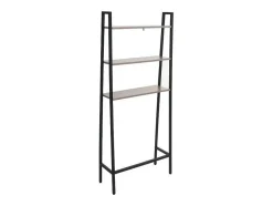 Vente-unique Toiletmeubel-Staande Plank Mcw-K82, Grijsbruin
