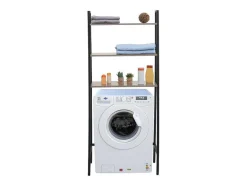 Vente-unique Toiletmeubel-Staande Plank Mcw-K82, Grijsbruin