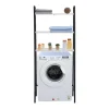 Vente-unique Toiletmeubel-Staande Plank Mcw-K82, Marmer Look Wit