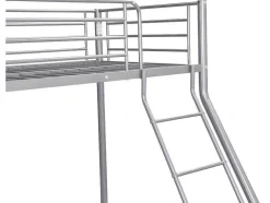 Vente-unique Kinderbed Stapelbed-Stapelbed Elevatio Iii - 90/140 X 190 Cm - Metaal - Zilver