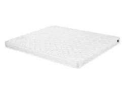 Vente-unique Kinderbed Stapelbed-Stapelbed Gemini Ii - 2 X 140 X 190 Cm - Zilverkleurig + 2 Matrassen
