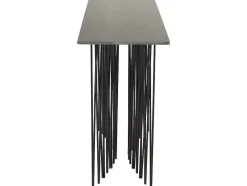 Furniture Fashion Sidetable-Stone Sidetable 37X130 Cm Glas Zwart Marmor Decor.