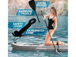 Vente-unique Watersport-Sup Board Anubis 320 Cm - Zilver - Incl. Accessoires