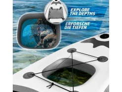 Vente-unique Watersport-Sup Board Anubis 305 Cm - Zilver - Incl. Accessoires