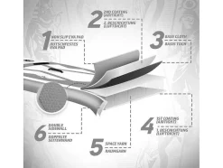 Vente-unique Watersport-Sup Board Anubis 305 Cm - Zilver - Incl. Accessoires