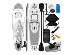 Vente-unique Watersport-Sup Board Anubis 366 Cm - Zilver - Incl. Accessoires