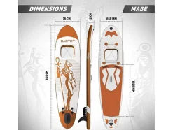 Vente-unique Watersport-Sup Board Bastet 305 Cm - Rose Goud - Incl. Accessoires