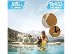 Vente-unique Watersport-Sup Board Gold Ra 366 Cm - Goud - Incl. Accessoires