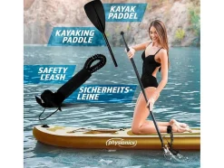Vente-unique Watersport-Sup Board Gold Ra 366 Cm - Goud - Incl. Accessoires