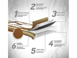 Vente-unique Watersport-Sup Board Gold Ra 366 Cm - Goud - Incl. Accessoires