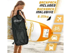 Vente-unique Watersport-Sup Board Kraken 320 Cm - Oranje - Incl. Accessoires