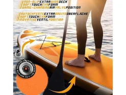 Vente-unique Watersport-Sup Board Kraken 320 Cm - Oranje - Incl. Accessoires