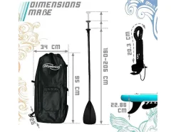Vente-unique Watersport-Sup Board Nymphe 366 Cm - Mintgroen - Incl. Accessoires