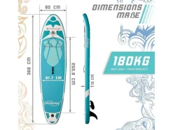 Vente-unique Watersport-Sup Board Nymphe 366 Cm - Mintgroen - Incl. Accessoires