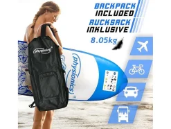 Vente-unique Watersport-Sup Board Poseidon 320 Cm - Blauw - Incl. Accessoires