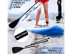 Vente-unique Watersport-Sup Board Poseidon 305 Cm - Blauw - Incl. Accessoires