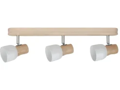 EPIKASA Aanbiedingen: Woonaccessoires-Svantje Plafondlamp, Eik, Chroom, Wit, 50X15X15 Cm,