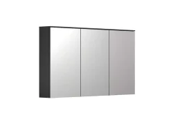 Vente-unique Accessoires & Spiegels-Synnax Spiegelkast 3 Spiegel Deuren Grijs.
