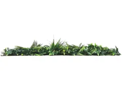 Vente-unique Plantenwand-Synthetische Groene Begroeide Muur - Pakket Van 1M - Delvin