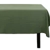 OZAIA Textiel Voor Eettafel-Tafellaken Van Katoen En Linnen Met Zwarte Rand - 170 X 250 Cm - Kaki - Borina