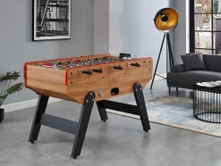 Vente-unique Spel Voor Binnen-Tafelvoetbal Met Muntautomaat Henry Van Mdf - L153 X B77,6 X H96 Cm - Eikenkleur