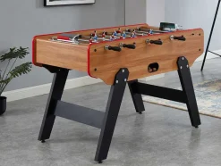 Vente-unique Spel Voor Binnen-Tafelvoetbal Paulo Van Mdf - L153 X B77,6 X H96 Cm - Eiken