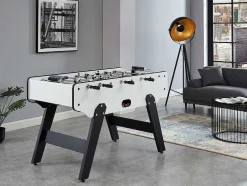 Vente-unique Spel Voor Binnen-Tafelvoetbal Suarez Van Mdf - L153 X B77,6 X H96 Cm - Wit