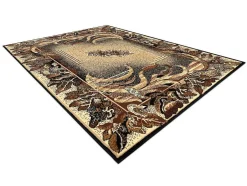 RugsX Groot Tapijt-Tapijt Bcf Morad Lisc Bladeren Agawa Klassiek - Beige 140X200 Cm