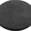 RugsX Tapijt Rond-Tapijt Bunny Rond Anthracytkleuring Imitatie Konijnenvacht Cercle 140 Cm