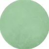 RugsX Tapijt Rond-Tapijt Bunny Rond Groen Imitatie Konijnenvacht Cercle 80 Cm