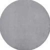RugsX Tapijt Rond-Tapijt Bunny Rond Zilver Imitatie Konijnenvacht Cercle 100 Cm