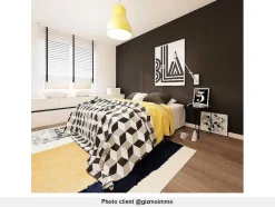 OZAIA Woonkamertapijt-Tapijt Camden - Polyester - 160 X 230 Cm - Mosterdkleur, Marineblauw, Grijs