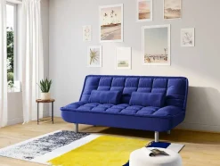 OZAIA Klein Tapijt-Tapijt Camden - Polyester - 120 X 170 Cm - Mosterdkleur, Marineblauw, Grijs