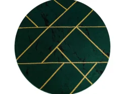 RugsX Tapijt Rond-Tapijt Emerald Exclusief 1012 Cirkel - Glamour, Stijlvol Marmer, Geome Cercle 200 Cm