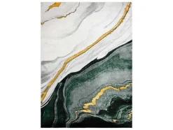 RugsX Klein Tapijt-Tapijt Emerald Exclusief 1017 Glamour, Stijlvol Marmer Fles Groen / Go 140X190 Cm