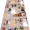 RugsX Kindervloerkleed-Tapijt Fun Kittens Voor Kinderen, Katten Beige 200X290 Cm