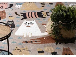 RugsX Kindervloerkleed-Tapijt Fun Kittens Voor Kinderen, Katten Beige 200X290 Cm