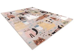 RugsX Kindervloerkleed-Tapijt Fun Kittens Voor Kinderen, Katten Beige 200X290 Cm