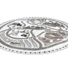 RugsX Tapijt Rond-Tapijt Fun Land Voor Kinderen, Dorp, Straten, Wiel - Creme Cercle 140 Cm